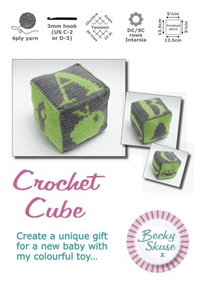 ABC crochet cube