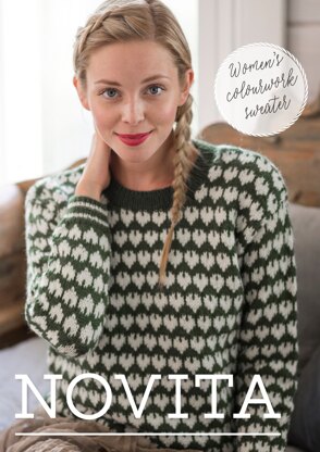 Women's Colorwork Sweater in Novita Nordic Wool - Downloadable PDF