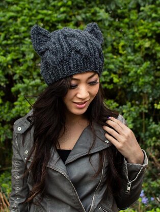 Knitting patterns for hot sale hats with ears