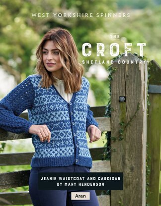 Jeanie Waistcoat and cardigan in West Yorkshire Spinners The Croft Shetland Country - DBP0086 - Downloadable PDF