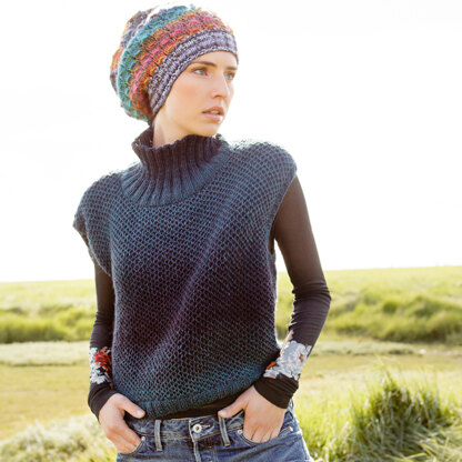 Striped Pullover in Lana Grossa Gomitolo Summer Tweed - 09 - Downloadable  PDF