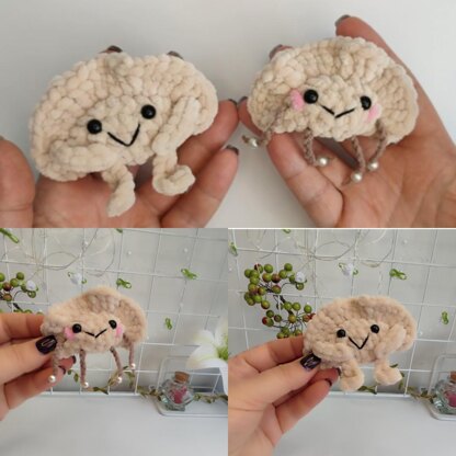 Dumpling Crochet pattern, food amigurumi