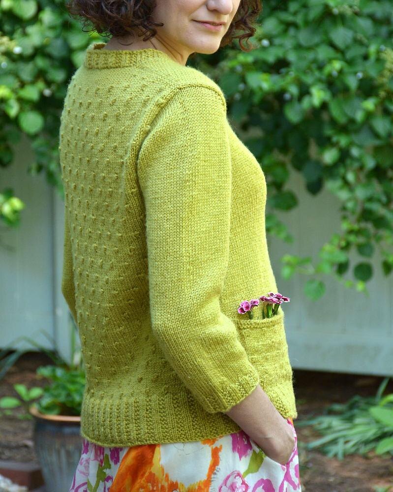 Dots and Knots Cardigan Knitting pattern by Nancy Eiseman