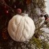 Cable Knit Holiday Ornaments