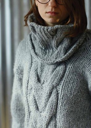 Sunday Sweater in Erika Knight Maxi Wool - Downloadable PDF