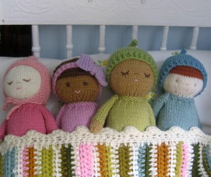 Knit Baby Doll Pattern Set