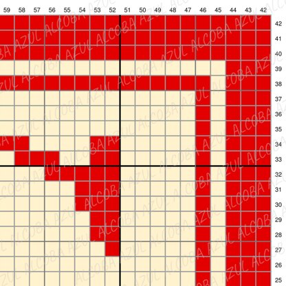 Initial Letter C Pillow Mini C2C Crochet Pattern Bordered Cushion ABC Name Bolster