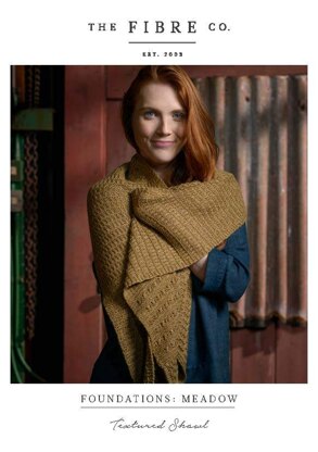 Textured Shawl in The Fibre Co. Meadow - Downloadable PDF