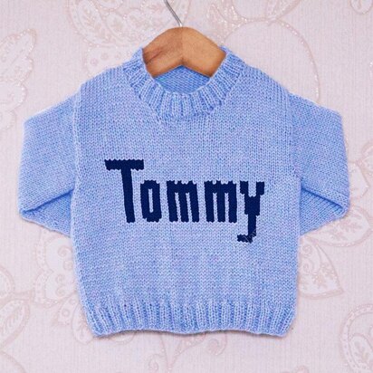 Intarsia - Tommy Moniker Chart - Childrens Sweater