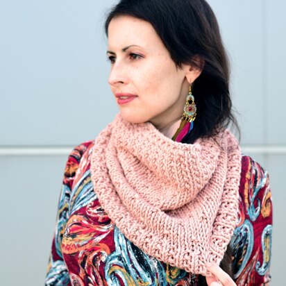 Rosamund polka dot knit cowl