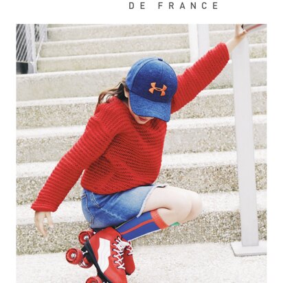 Girl Sweater in Bergere de France Ideal - M1147 - Downloadable PDF