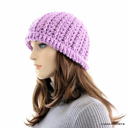 Women's Hat & Cowl Neck Warmer "Lavender Field"