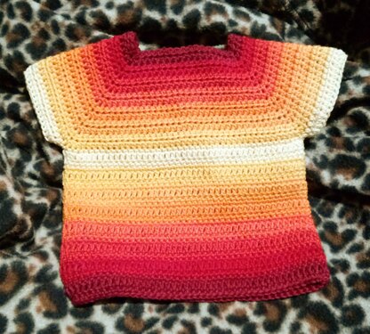 Sunset Cotton Baby Top