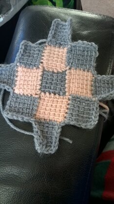 Entrelac Crochet Blanket