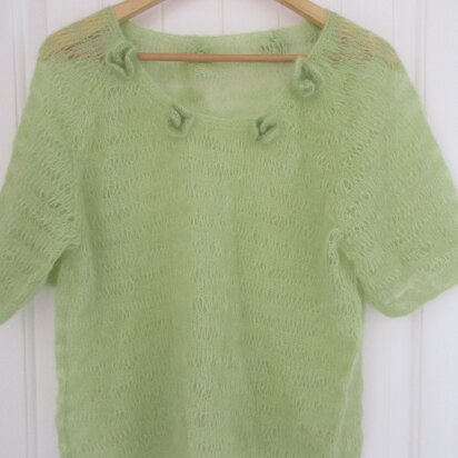 Mohair Top with Flowers