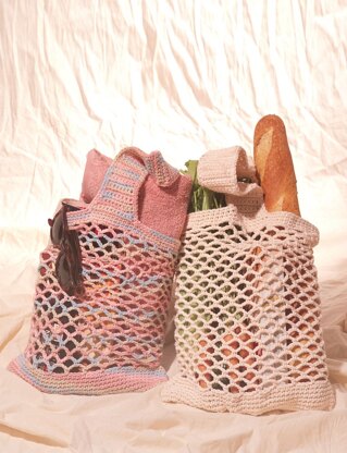 String Market Bag in Bernat Handicrafter Cotton Solids