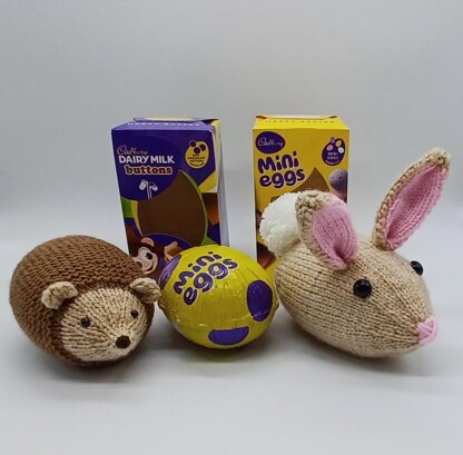 PDF KNITTING PATTERN Easter Egg Cover 98g Choc Egg DK Easter Egg Hunt EASY Puppet Toy Small Easter Egg