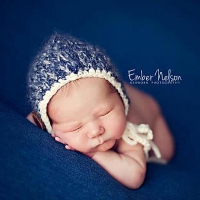 #42 Newborn fluffy bonnet