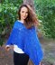 Sapphire shimmer poncho