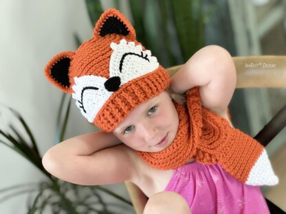 The Artful Fox Hat and Scarf