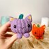 Pumpkin cat crochet pattern, PDF, amigurumi halloween pattern