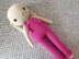 Sweet Bunny amigurumi doll lovey pacifier clip baby teether small baby children plush