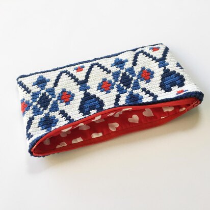 Delft Blue hook / pencil case