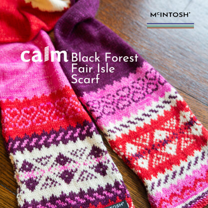Black Forest Scarf in McIntosh Calm - BFS01 - Downloadable PDF