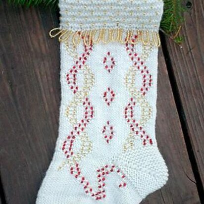 Beaded Beauty Christmas Stocking