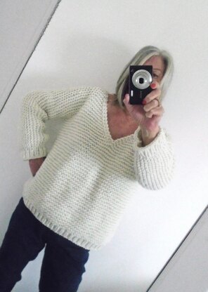 Chunky V Neck Sweater