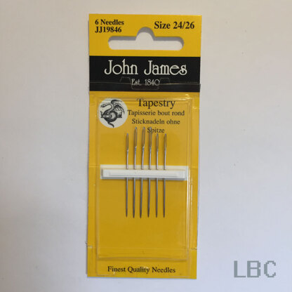 John James Size 24 - 26 Tapestry Needles (6)