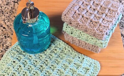 Waffle Stitch Dishcloth