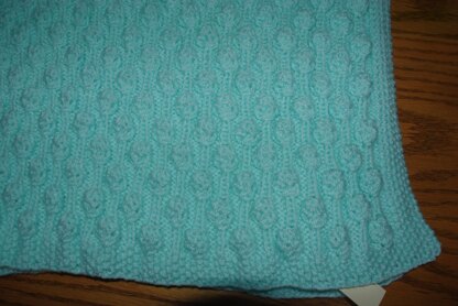 Blowing bubbles baby blanket