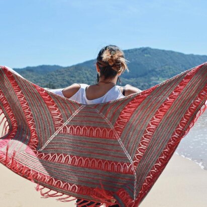 Pōhutukawa Shawl