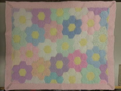 Hexagonal Patchwork Baby Blanket