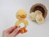 Crochet pattern duck baby rattle teether amigurumi pattern