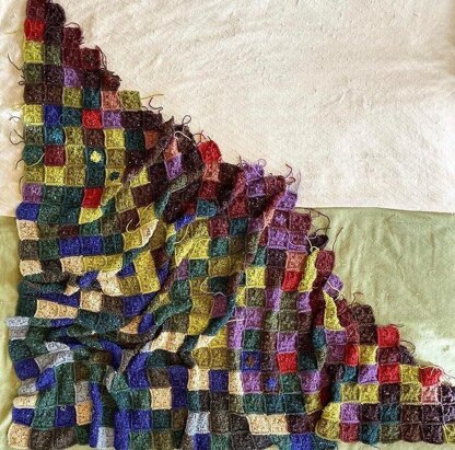 Quilted Crochet Temperature Blanket