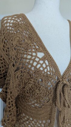 Bohemian Elegance Crochet Lace Blouse