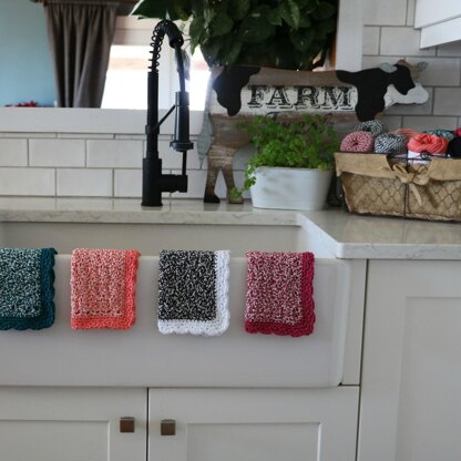 Rosy Posy Dishcloth