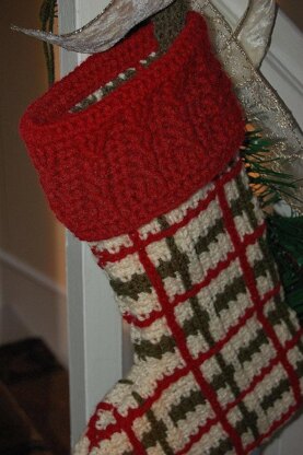 "Perfectly Plaid" Christmas Stocking