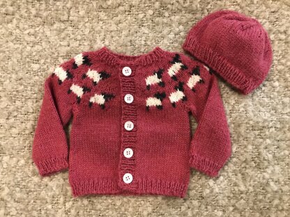 Sheep Sweater in pink