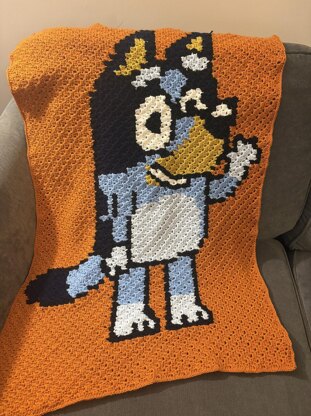 Blue Heeler C2C Blanket