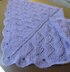 #152 Violet Zig Zag Shawl