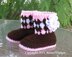 Crochet Brown Toddler Booties