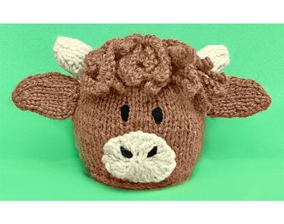 Highland Cow Head choc orange cover /13cm toy