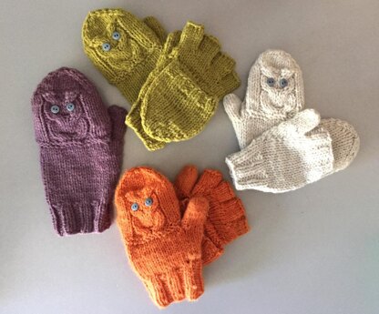 Pop-Up Owl Mittens - Update 12/16/16