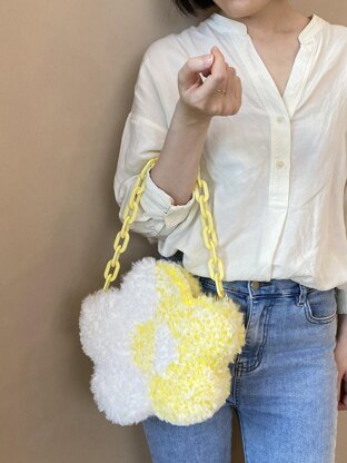 Groovy Flower Crochet Bag Pattern – Retro Aesthetic | Handbag, Shoulder, Crossbody & Tote Bag