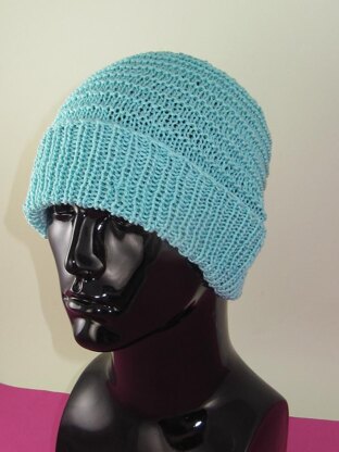 Simple Stripey Spring Beanie Hat