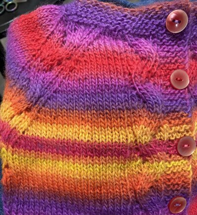 Sunshiny baby cardi #2