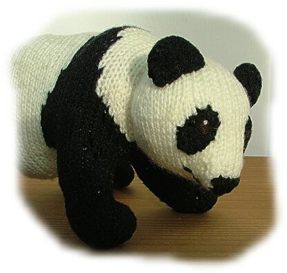 PANDA knitting pattern by Georgina Manvell